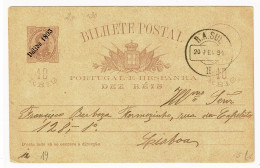 Portugal, 1894, # BP 19, Para Lisboa - Covers & Documents