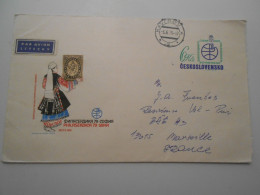 Tchecoslovaquie , Lettre De Haviron 1979 Pour Marseille - Briefe U. Dokumente