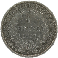 LaZooRo: France 1 Franc 1895 XF - Silver - 1 Franc