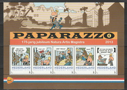 Nederland NVPH 3012Aa4 Vel Persoonlijke Zegels Strip Paparazzo Natura Artis Magistra 2013 MNH Postfris Cartoons - Sellos Privados