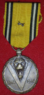 BELGIQUE WW2 1940 - 1945 Médaille Commémorative Avec Petits Glaives Croisés - Bélgica