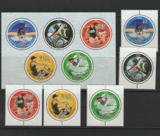 New Zealand 1996 Olympic Games Atlanta, Cycling, Swimming, Rowing Etc. Set Of 5 + S/s MNH - Ete 1996: Atlanta