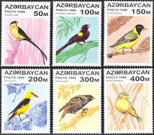 Azerbaijan 1996, Birds Songbirds - 6 V. MNH - Zangvogels