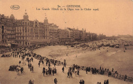 BELGIQUE - Ostende - Les Grands Hôtels De La Digue Vers Le Châtel Royal - Animé - Vue Générale - Carte Postale Ancienne - Oostende