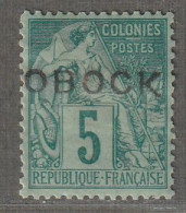 OBOCK - N°13 * (1892) 5c Vert - Nuevos