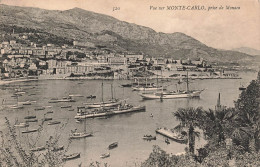 MONACO - Vue Sur Monte Carlo - Prise De Monaco - Vue D'ensemble De La Ville - Bateaux - Animé - Carte Postale Ancienne - Monte-Carlo