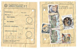 Modello 1 (1977) PPTT Riepilogativa Tasse Moduli Raccomandate Gallarate 12ott1984 Sanzio Villa Stignano & Castelli L1150 - Taxe