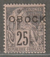 OBOCK - N°17 * (1892) 25c Noir Sur Rose - Unused Stamps