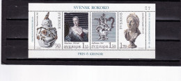 LI04 Sweden 1979 Swedih Rococo Mint Mini Sheet - Unused Stamps