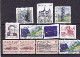 LI04 Sweden 1985-2002 Used Stamps Selection - Gebraucht