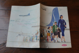 SABENA Belgian Airlines Brochure 1955 CE QUE VOUS DIT HOTESSE DE L'AIR Wat De Air Hostess Zoal Vertelt Papier à En-tête - Magazines Inflight