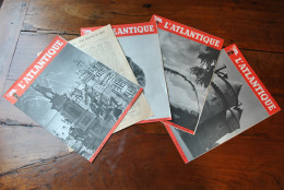 L'Atlantique Journal Quotidien Cie Gle Transatlantique Offert Aux Passagers 1955 Programme De La Vie à Bord French Line - Andere & Zonder Classificatie