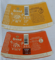 Bier Etiket (k6), étiquette De Bière, Beer Label, Brand Saison & IPA Brouwerij Brand - Bier