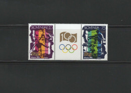 Slovenia 1996 Olympic Games Atlanta, Rowing Etc. Set Of 2 With Label MNH - Estate 1996: Atlanta