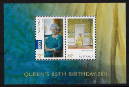 AUSTRALIA SGMS3587, 2011 85TH BIRTHDAY HMQEII MINI SHEET MNH - Ongebruikt