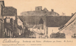 Lichtenberg , Bas Rhin * Dorfstrasse Mit Ruine * Cpa Dos 1900 - Andere & Zonder Classificatie
