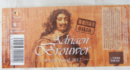 Bier Etiket (m2), étiquette De Bière, Beer Label, Adriaan Brouwer Winter Wood 2017 Brouwerij Roman - Bier