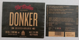 Bier Etiket (m5b), étiquette De Bière, Beer Label, Ter Dolen Donker Brouwerij Kasteelbrouwerij - Bier