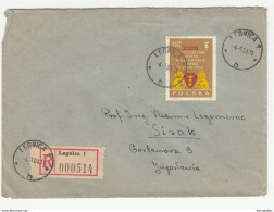 Polska Legnica Registered Letter Cover Travelled 1964 To Yugoslavia B171102 - Covers & Documents