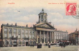 Bruxelles * 1908 * Hôtel BELLEVUE & Hôtel De ... * Tramway Omnibus Cheval * Belgique - Altri & Non Classificati