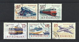 Romania 1963 Transport Y.T. A 184/188 (0) - Used Stamps