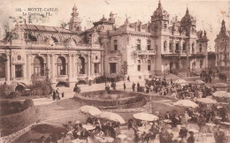 MONACO - Monte Carlo - Le Casino - FL - Animé - Entrée - Jardin - Parasols - Carte Postale Ancienne - Monte-Carlo