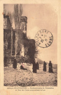 FRANCE - Abbaye D'Hautecombe - Soubassements Du Monastère Et Tour Du Phare Surplombant Le Lac - Carte Postale Ancienne - Aix Les Bains