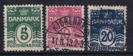 DENMARK 1912 - Canceled - Mi 63-65 - Usati