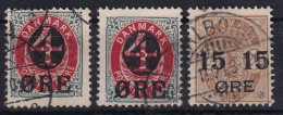 DENMARK 1904 - Canceled - Mi 40Y, 40Z, 41 - Oblitérés