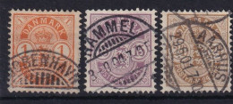DENMARK 1901 - Canceled - Mi 37-39 - Used Stamps