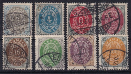 DENMARK 1875 - Canceled - Mi 22 II YB - 31 II YB - Gebruikt