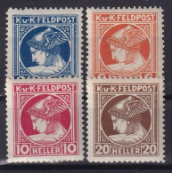 ÖSTERREICH 1916 - MNH - ANK 49-52 - FELDPOST - Oblitérés