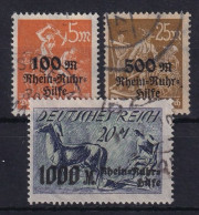 DEUTSCHES REICH 1923 - Canceled - Mi 258-260 - Gebraucht