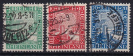 DEUTSCHES REICH 1925 - Canceled - Mi 372-374 - Used Stamps