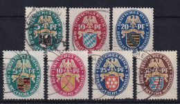 DEUTSCHES REICH 1925 - Canceled - Mi 375-377, 398-401 - Oblitérés