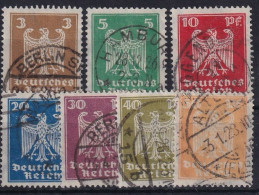 DEUTSCHES REICH 1924 - Canceled - Mi 355-361 - Used Stamps