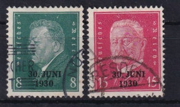 DEUTSCHES REICH 1930 - Canceled - Mi 444, 445 - Used Stamps