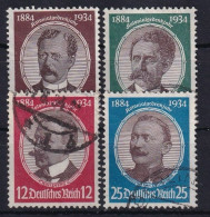 DEUTSCHES REICH 1934 - Canceled - Mi 540-543 - Used Stamps