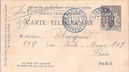 PNEUMATIQUE CPP-2511 OBL. BLEUE DE PARIS91/13.11.1895 - Rohrpost