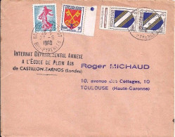 BLASONS N° 1047x2/953/1233 S/L. DE BAYONNE ENTREPOT/27.6.60 - 1941-66 Wapenschilden