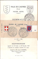 BLASONS N° 836/838 S/REVUE DE LA VILLE DE CASTRES/19.11.49 - 1941-66 Stemmi E Stendardi