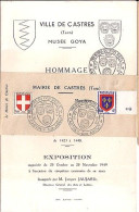 BLASONS N° 836/838 S/REVUE DE LA VILLE DE CASTRES/19.11.49 - 1941-66 Wappen