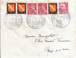 BLASONS N° 756x3/547x2 + COMPL. S/L. DE PARIS/4.5.47 - 1941-66 Wappen