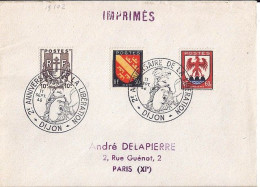 BLASONS N° 670/756/758 S/L. DE DIJON/2° ANN. LIBERATION/11.9.46 - 1941-66 Stemmi E Stendardi