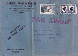 BLASONS N° 755x2/764 S/L. AVION DE PARIS AVIATION/29.3.47 POUR L’ALGERIE - 1941-66 Wapenschilden