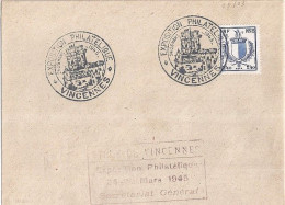 BLASONS N° 734 S/L. DE VINCENNES/EXP. PHIL./24.3.45 - 1941-66 Wapenschilden