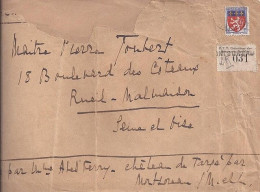 BLASONS N° 572 S/L. REC. PROVISOIRE DE MONTSOREAU/7.5.44 - 1941-66 Armoiries Et Blasons