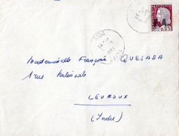 DECARIS N° 1263 SURCH EA S/L. DE SAIDA/ALGERIE/1962 - 1960 Marianne (Decaris)