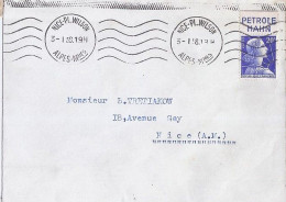 MULLER N° 1011B + PUB « PETROLE HAHN » En Haut S/L. DE 1958 - 1955-1961 Marianne (Muller)
