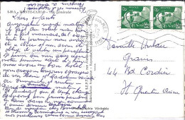 GANDON N° 884x2 S/CP DE BEAULIEU S/MER/30.12.52 - 1945-54 Maríanne De Gandon